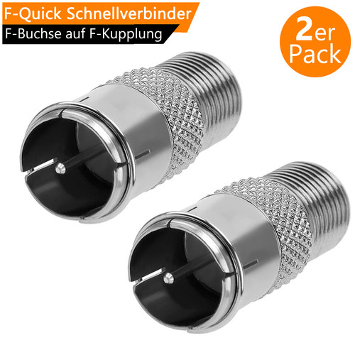 Quick stecker f buchse - stecker, f-buchse