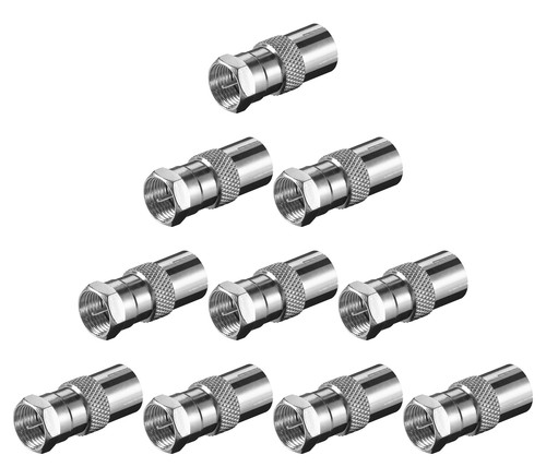 10x stecker koax kupplung - -,