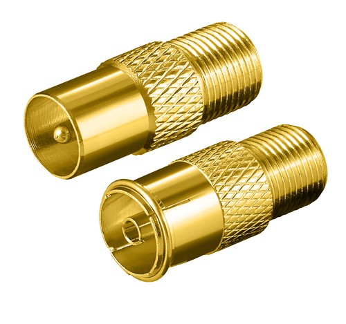 Koax adapter buchse - f-buchse, >