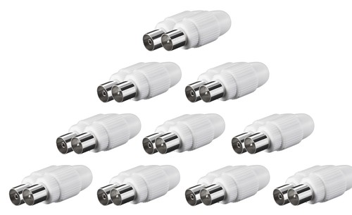 Paar iec stecker - stecker, kupplung