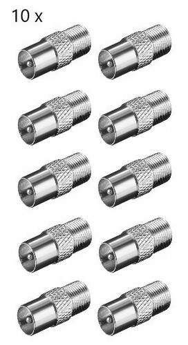 10x adapter buchse auf - f-buchse,