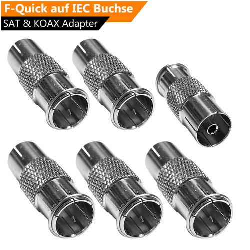 Quickstecker iec koax - f,