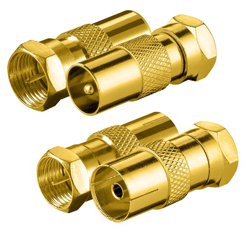 Sat adapter stecker auf - sat, f-stecker