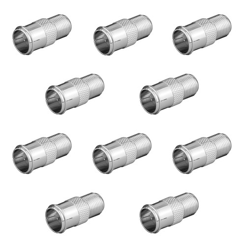 10x stecker quick buchse - 10x, f-buchse